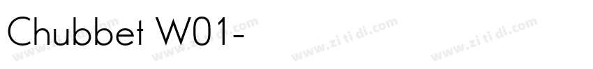Chubbet W01字体转换
